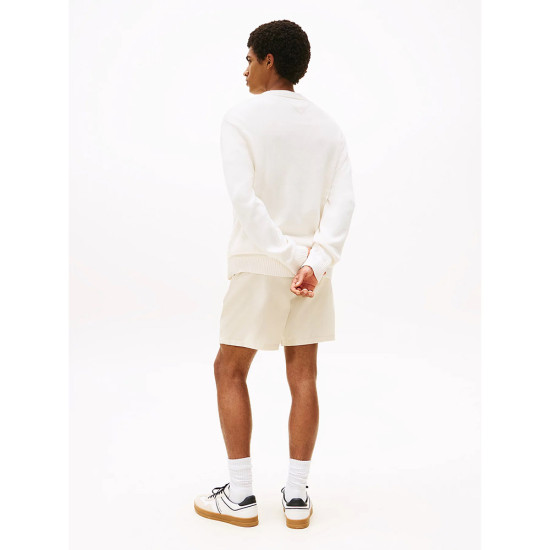 Tommy Hilfiger Ανδρική πλεκτή μπλούζα Logo Embroidery Intarsia Regular Jumper